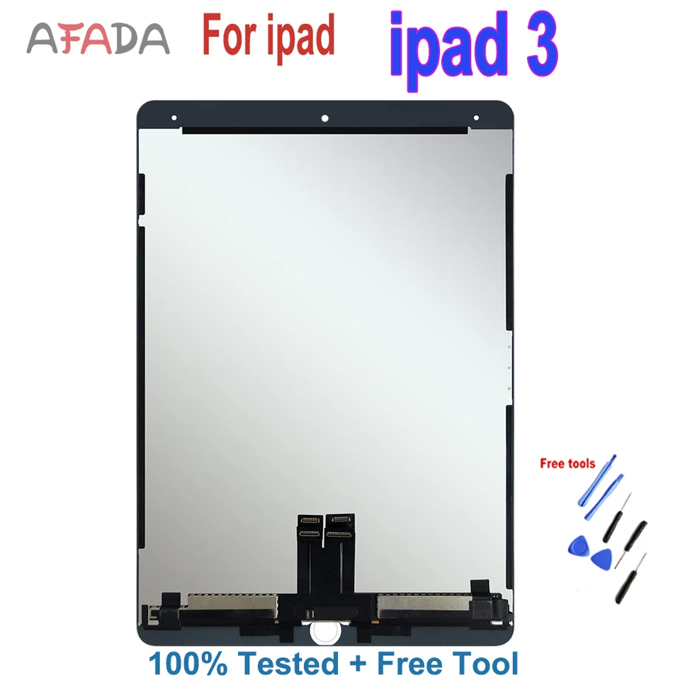 Pôvodná LCD pre iPad 3 LCD Display Display Display Digitalizátor zostavy A1416 A1430 A1403 iPad3 Výmena obrazovky iPad3