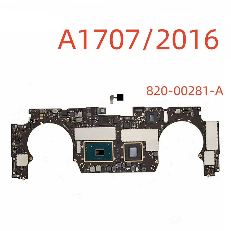 Pôvodná logická doska A1707 s ID Touch, vhodná pre MacBook Pro, 15 palcov, A1707 I7 16 GB, 2016 820-00281-A, 2017 820-00928-A