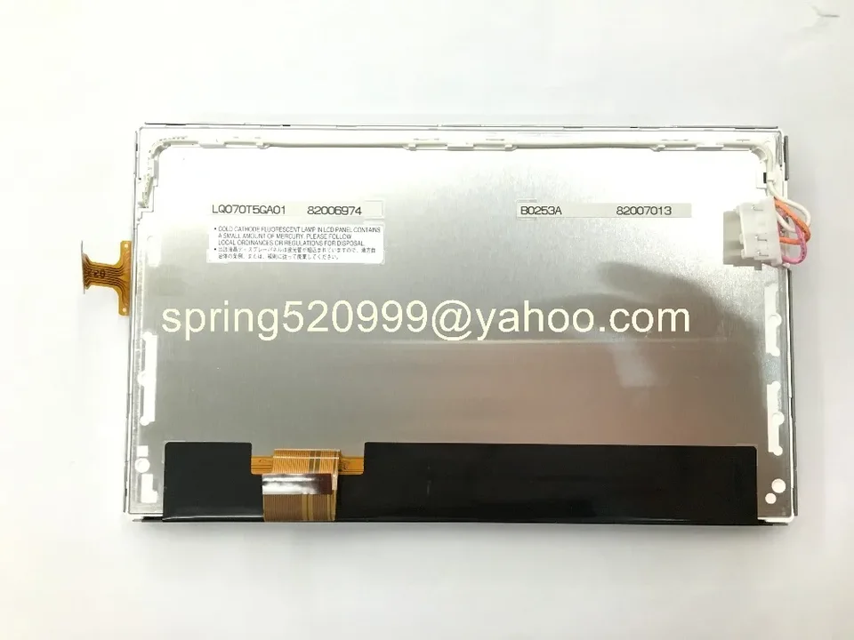 Pôvodná nová 7inch LCD displej LQ070T5GA01 LQ070T5GC01 Obrazovka s dotykovým panelom pre Toyota Prius Camry Car GPS Navigation LCD