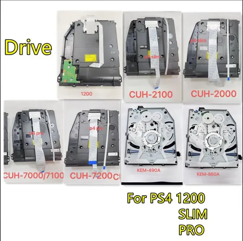 Pôvodná náhrada Blu-ray DVD Drive pre PlayStation 4 PS4 1200 Slim Pro Game Console CUH-2000 7200 2100 CUH 7000 7100KEM-860A