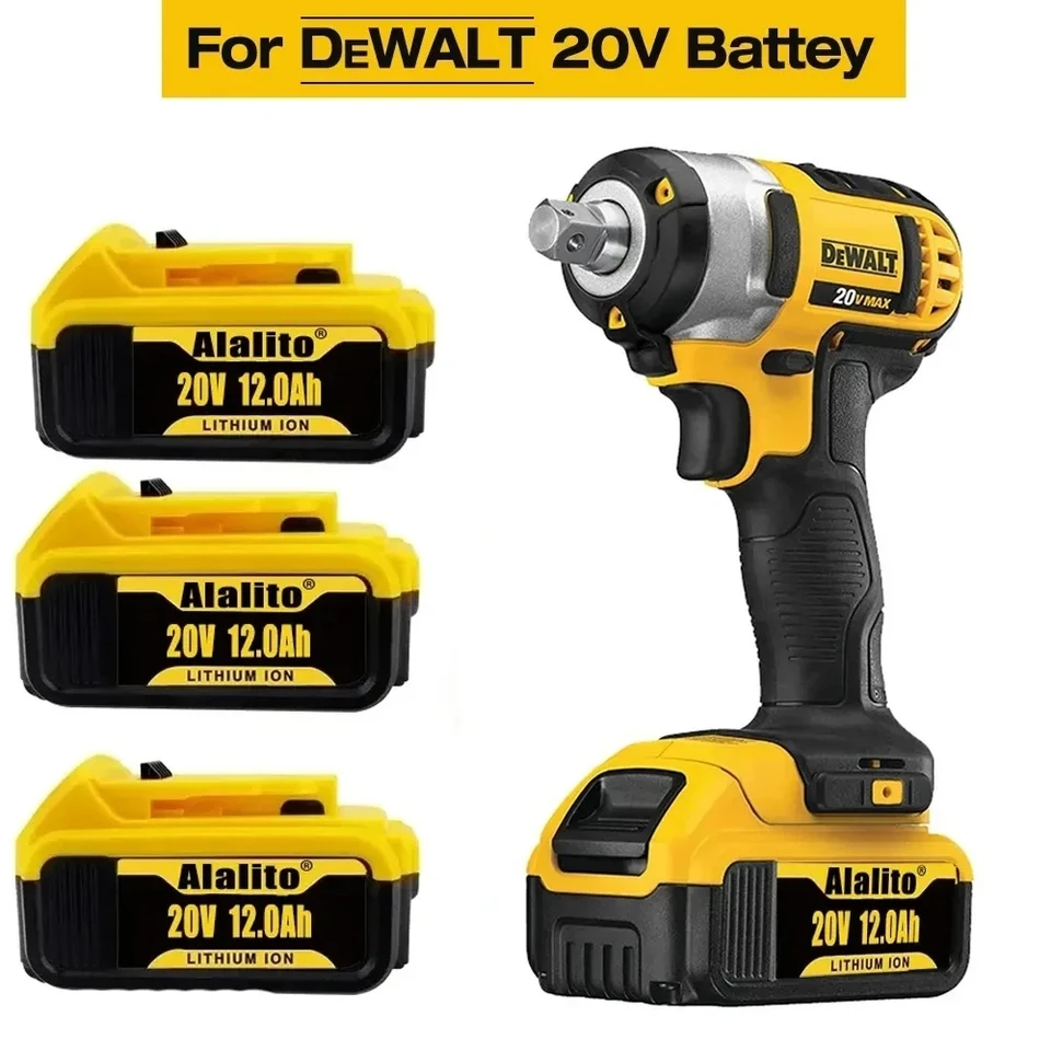 Pôvodná náhradná batéria DCB200 20V 12000MAH pre Dewalt 18V DCB184 DCB200 DCB182 DCB180 DCB181 DCB182 DCB201 DCB206