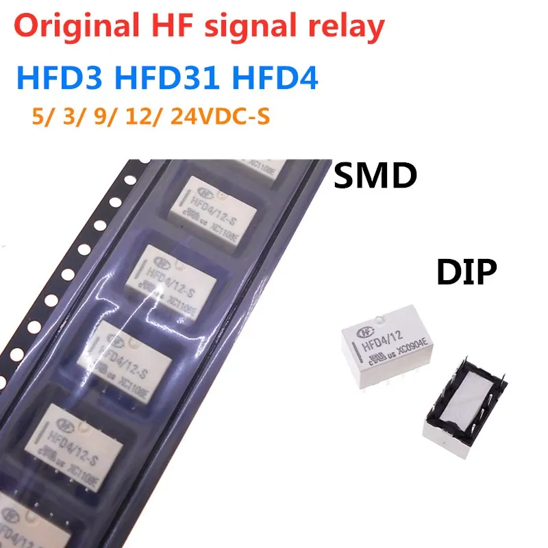 Pôvodné relé signálu HongFA HFD3 HFD31 HFD4/5 3 9 12 24VDC-S S1R G6S/K