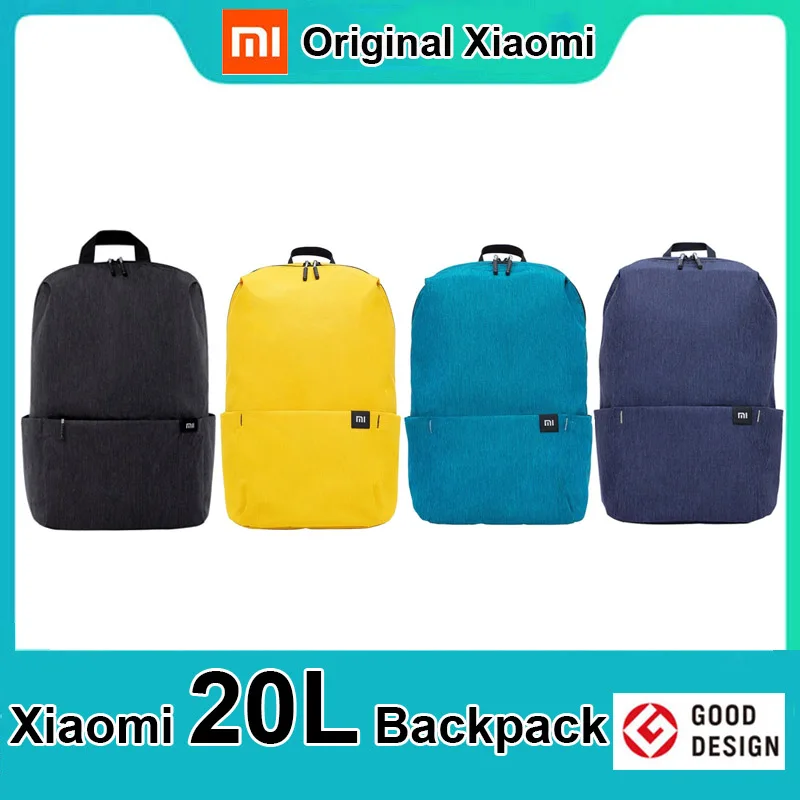 Pôvodný batoh Xiaomi Mi 20L laptop Klávesnica vrecko Väčšia kapacita Men Ženy 15.6 palca mestský voľný čas Colorful Sports prenášanie tašky