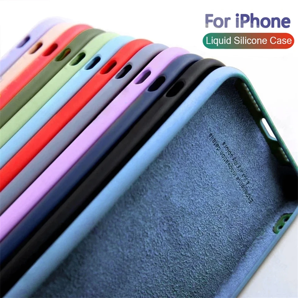 Pôvodný magnetický kvapalina Silikónový kryt pre puzdro Apple iPhone 14 plus 13 12 Mini 11 Pro Max x xs xr 6 6s 7 8 SE Zadné puzdrá