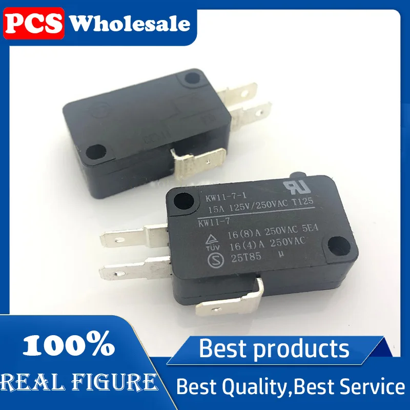 Pôvodný mikroífny spínač KW11-7-1 Zdvih 3p Limit Switch UL certifikovaný 15A125V/250V T125 16A250V