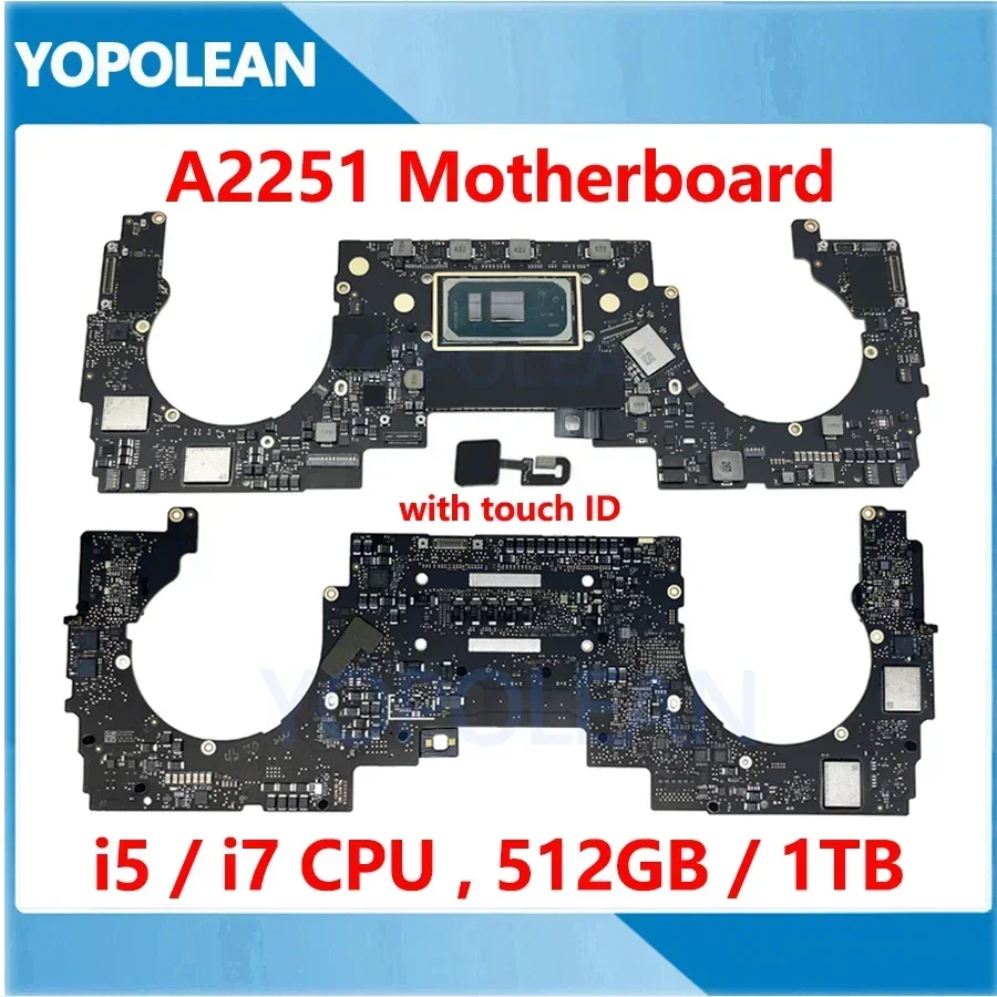 Pôvodný notebook A2251 Základná doska pre MacBook Pro sietnicu 13 