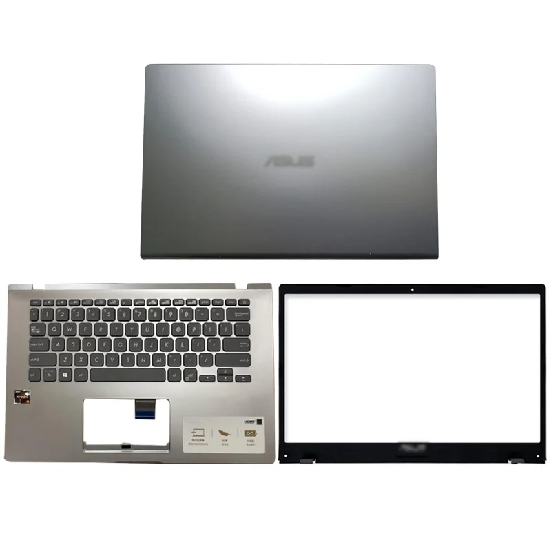 Pôvodný notebook pre ASUS VivOBook 14 X409 Y4200 Y4200F LCD zadný kryt/predný rám/Palmrest Horný puzdro strieborná šedá