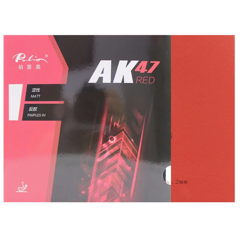 Pôvodný Palio AK47 AK-47 AK 47 Red Matt Pips-in stolný tenis pingpong guma 2,2 mm H45-47