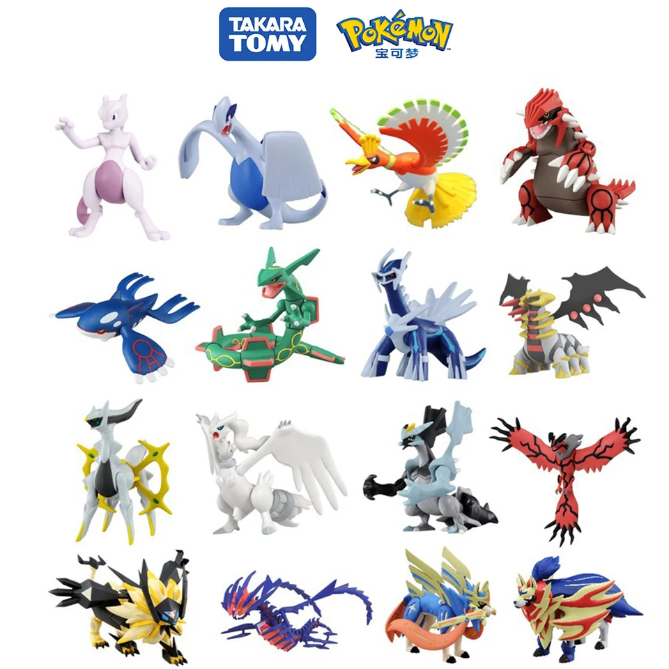 Pôvodný pokémon Pikachu Charizard Lucario Rayquaza Arceus Dialga Anime Figure Figure Toy Cartoon Model Zbierka darček pre deti