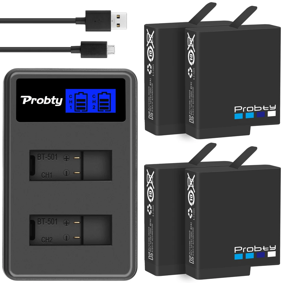 Pôvodný Probty pre GoPro Hero5 Hero6 Hero7 Black GoPro AABT-001 Fotoaparát plne dekódovaný 1220 mAh batéria GoPro Hero 5 Hero 7 Hero 6
