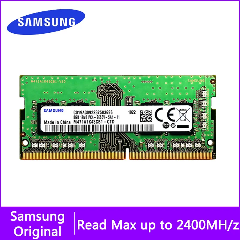 Pôvodný Samsung DDR4 4 GB 8 GB 16 GB 32 GB 2400MHz RAM SODIMM NAPOŽITA PODPORA MEMORIA Memoria DDR4 4G 8G 16G 32G Notebook RAM PC4 PC3