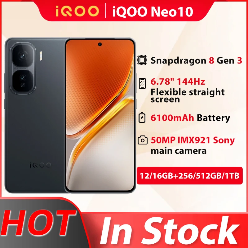 Pôvodný Vivo Iqoo Neo 10 Mobilný telefón 6,78 