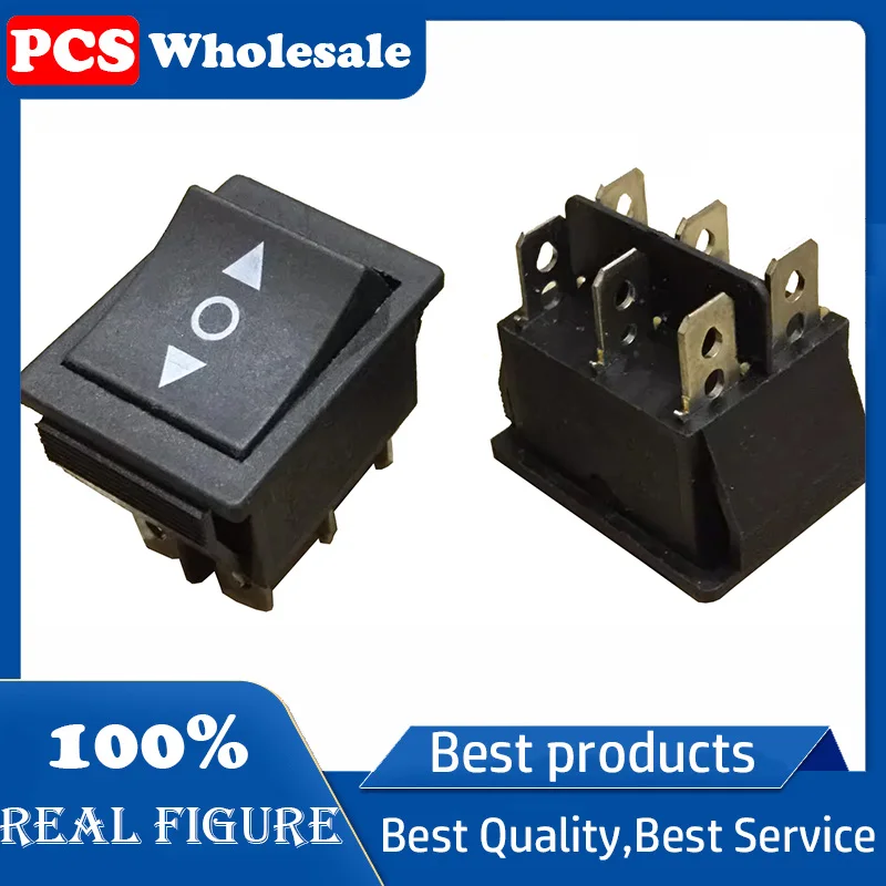 Pôvodný XW-604 Off-Off-off Boat Switch 20A 250V T85/55 6-kolíkový trojstupňový spínač 6-kolíkového trojstupňového 31*25 mm prepínača