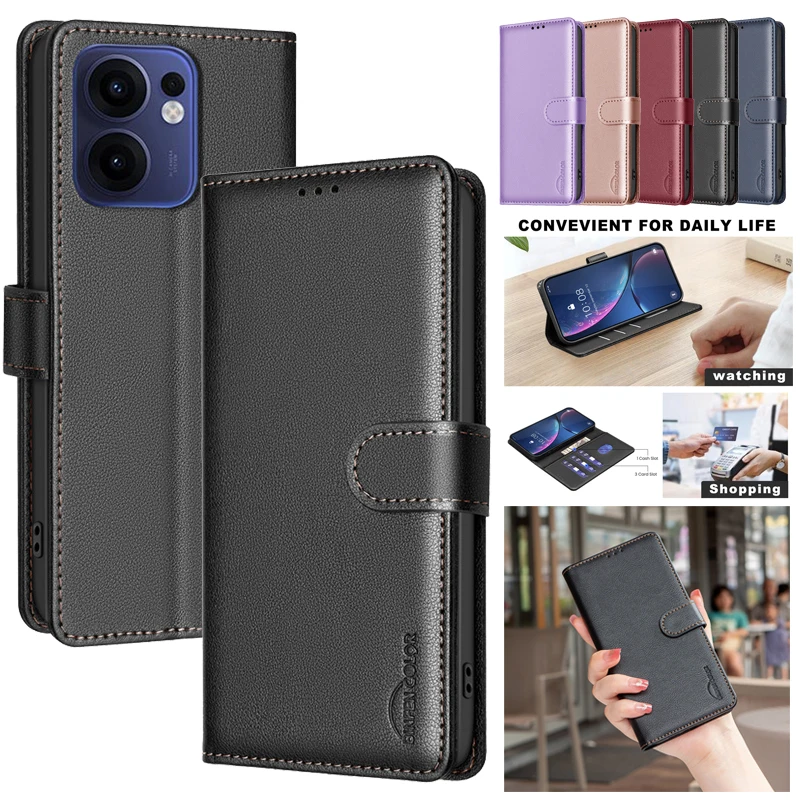 Púzdro o klenutí proti krádeži peňaženky pre Oppo Reno13 F Reno 11F 13F A60 A59 A79 A18 A38 A58 A78 A98 5G KRYTOVÉ OBCHODNÉ OBCHODY RFID RFID