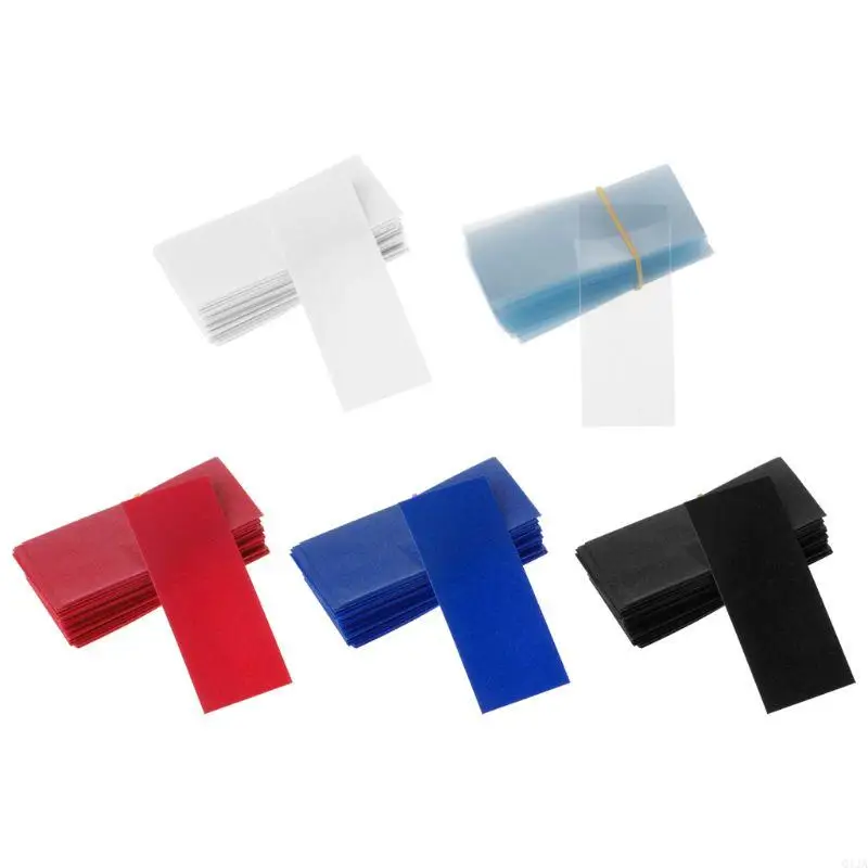 Q1JA 100 PCS 18650 Batériové zábaly PVC TEPLIVNÉ ZRNITEĽNÉ RUKOVANIE Výmena krycieho filmu
