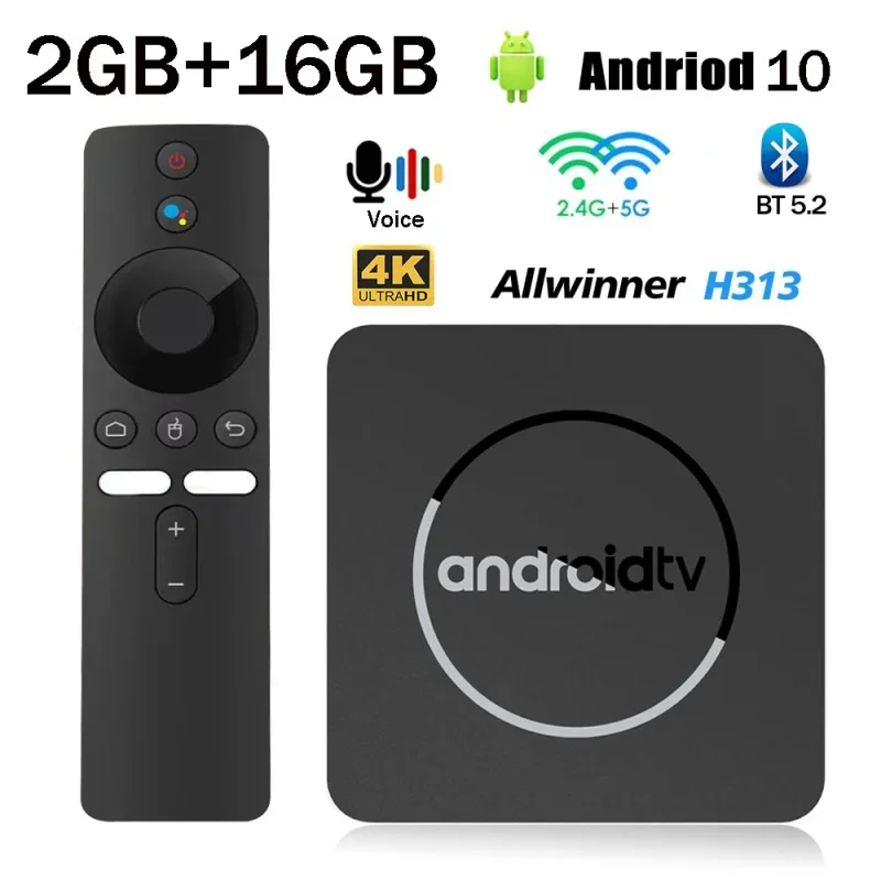 Q96 ATV SMART ATV ​​Box Android 10 Allwinner H313 Quad Core Dual 4G 5G WiFi BT5.2 4K HD Voice Assistant PK Q1 ATV TV Box IPTV IPTV