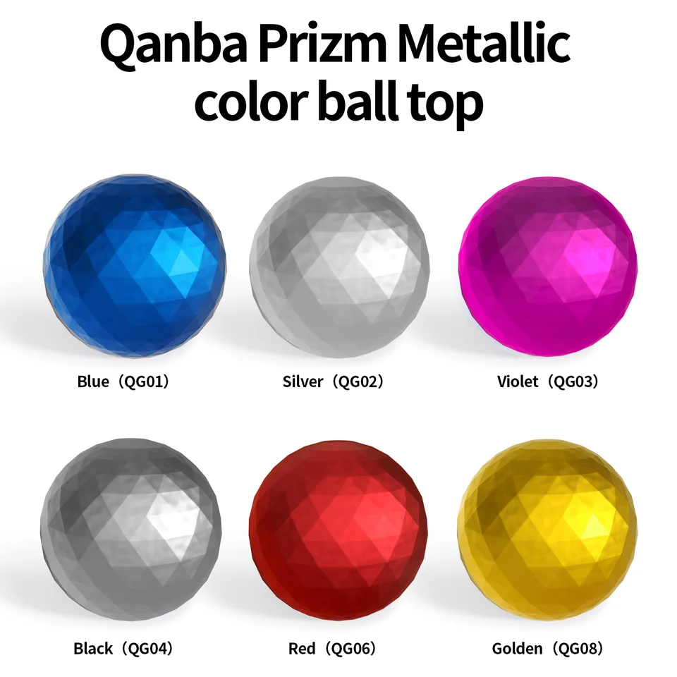 Qanba Prizm 35 mm elektroplatovaný arkádový joystick loptičku Dome Ball Joystick top lopta
