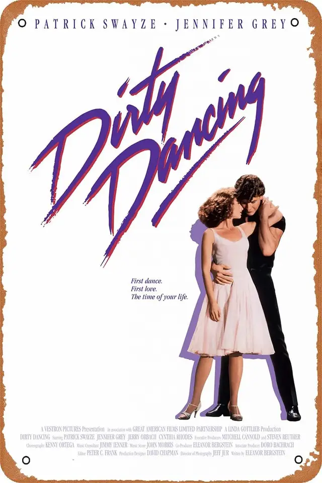 Qian & XII Dirty Dancing Movie plagát Retro kovové znamenie Vintage cínová značka pre kaviareň Bar Man Cave Office Garage Domáca stena dekor 12