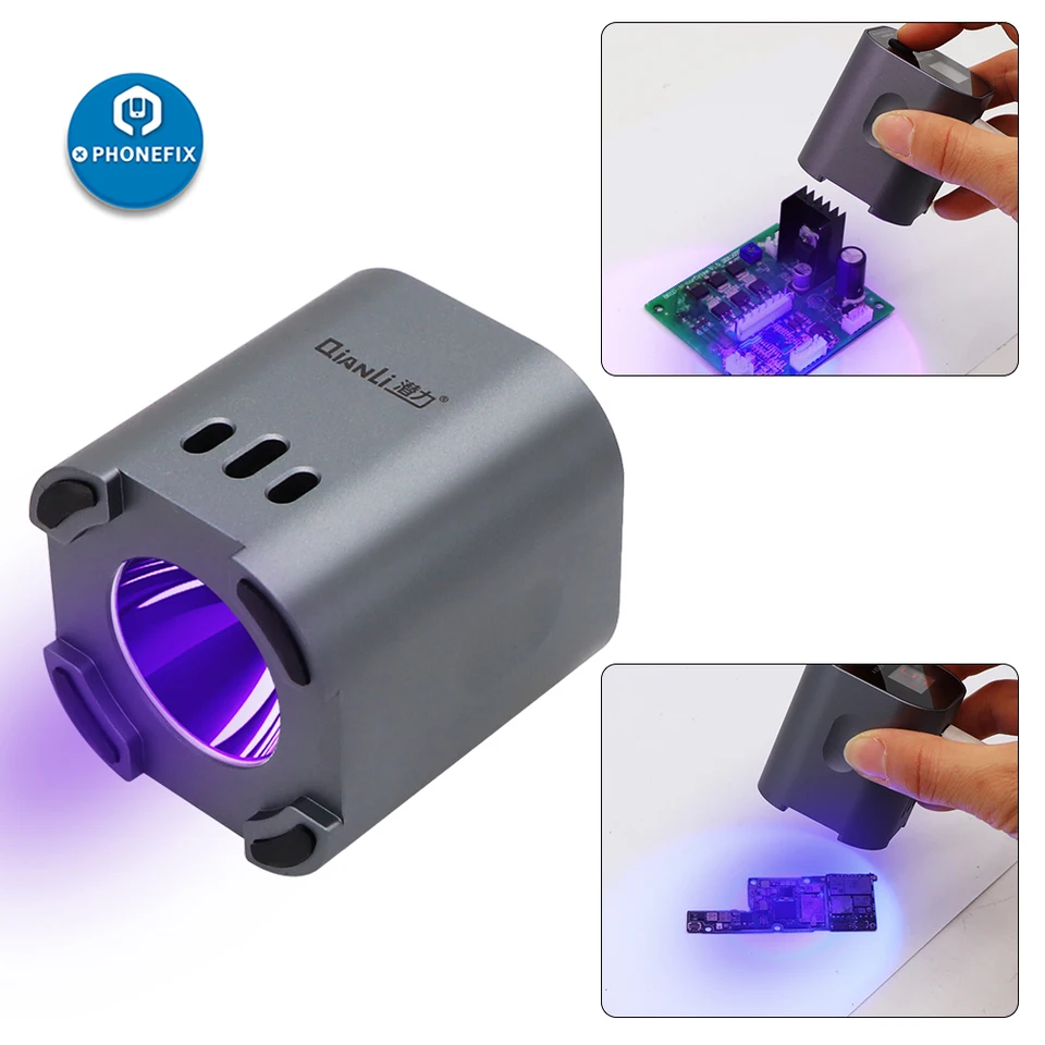 Qianli UV vytvrdzovacie lampa inteligentný zelený olej Purpurová LED LED 3S Rýchle lepidlo