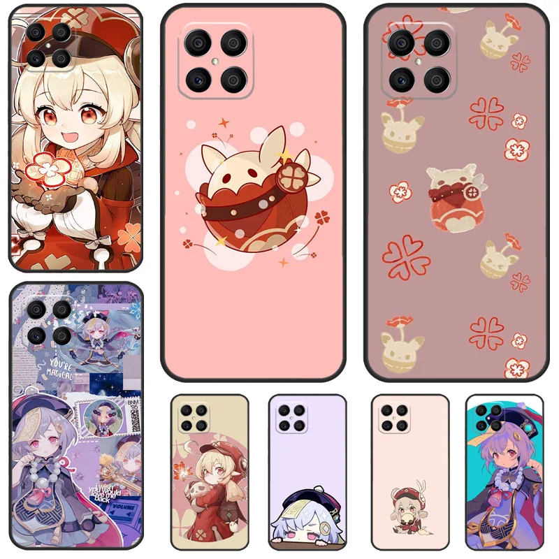 Qiqi Klee Genshin Impact Case pre Honor Magic 5 Lite Magic 6 Pro 50 70 90 x6 x7 x8 x9 8x x7a x6a x8a x9a x9b kryt