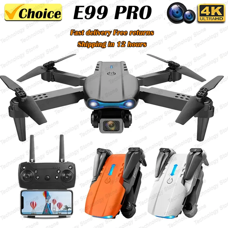QJ E99 K3 PRO HD 4K DRON DUAL COMERA CAMERA VYSOKÉHO DOSTATU MINI WIFI AERIAL FOTOGRAFIA RC QUADCOPTER Hračky HRICOPTER DRON