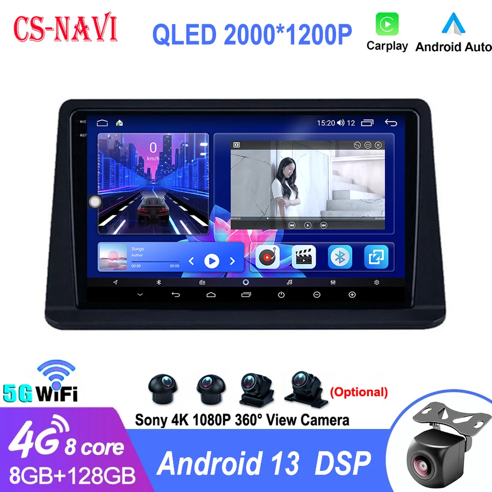 QLED obrazovky Radio Stereo pre Mitsubishi Pajero Montero V31 Gepard Kingbox Multimedia Video Player Android 13 WiFi CarPlay