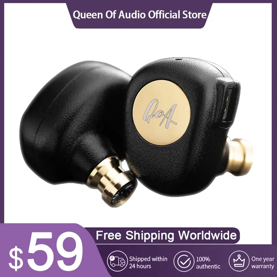 Qoa gimlet slúchadlá 10 mm LCP Dynamic Driver Driver 4-Core OFC Strieborné vysielané do-doje IEM hudobný monitor HIFI slúchadlá 2pin káblových slúchadiel