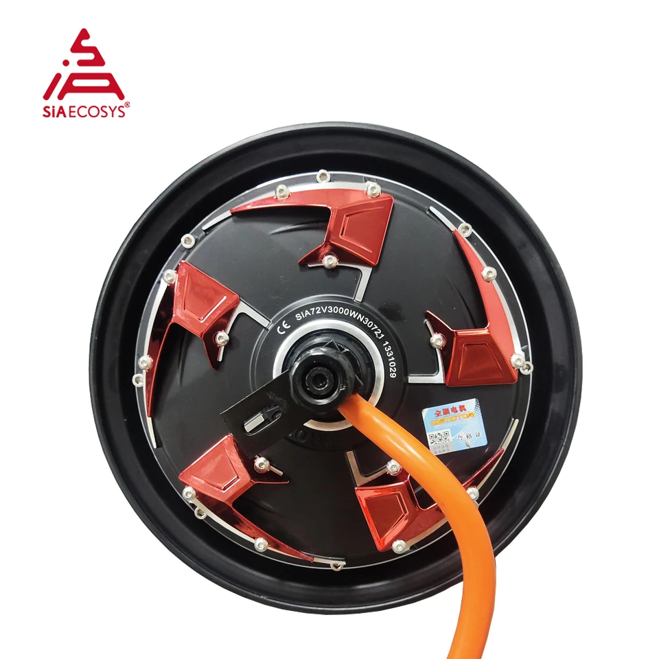 Qsmotor QS205 Hub Motor 10x3,0 palca 3000W 72 V 50H v kolieskach pretekár