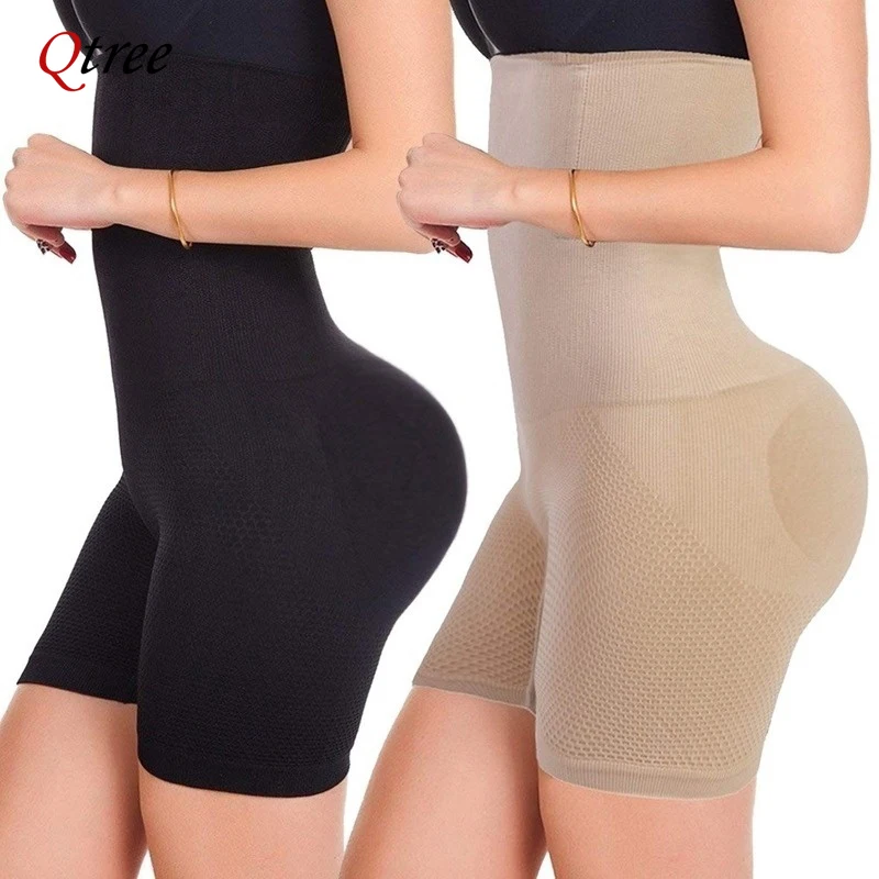 Qtree plus veľkosť xs-5xl s vysokým pásom trénera Shapewear Corzet Women Body Shaper Pants Stierm Bruch
