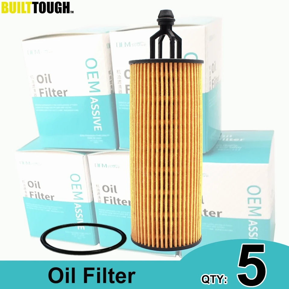 Qty 5, olejový filter 68191349aa pre Chrysler Pacifica Dodge Grand Caravan Journey Ram 1500 C/V Promaster 1500 2500 3500 Fiat Lancia