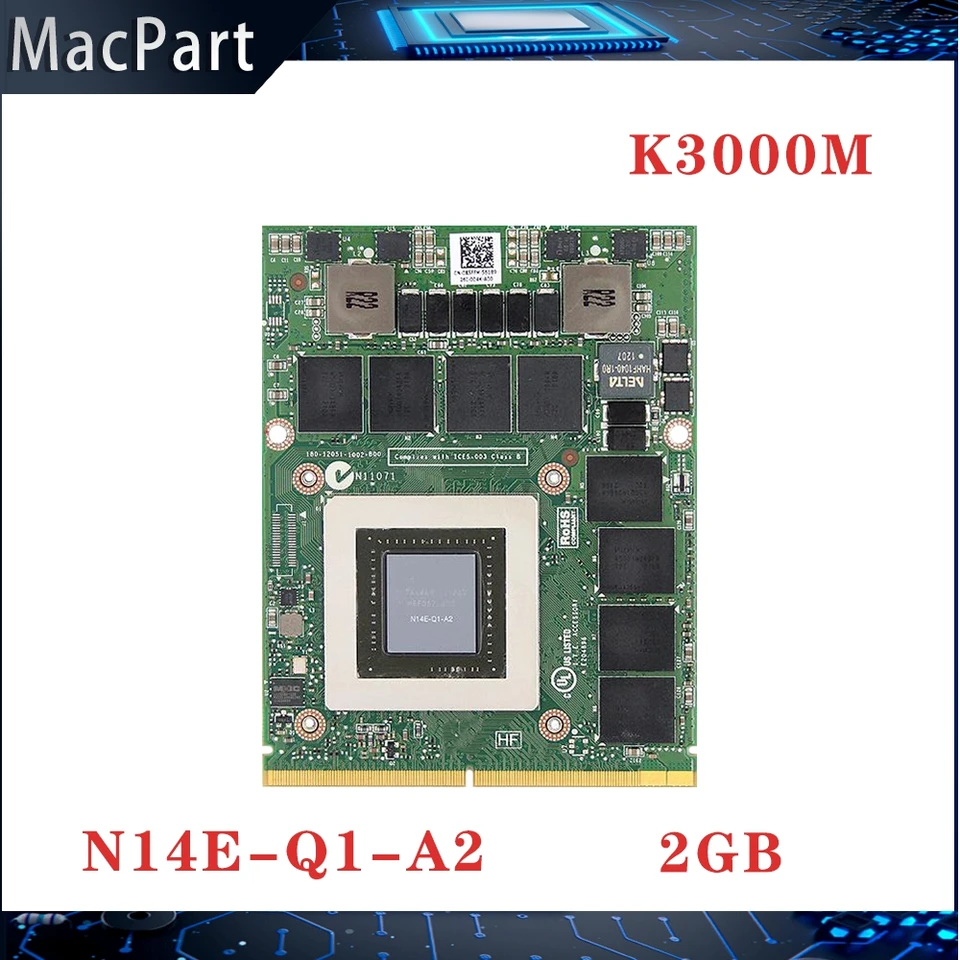 Quadro K3000 K3000M GDDR5 2GB Video grafická karta N14E-Q1-A2 s X-Bracket pre iMac A1312 2010 Rok 2011