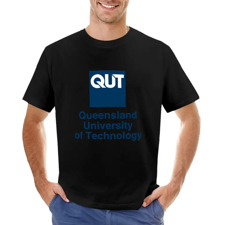 Queensland University of Technology Tričko s nadmerne veľké košele s nadmerne veľkým tričkami pre mužov