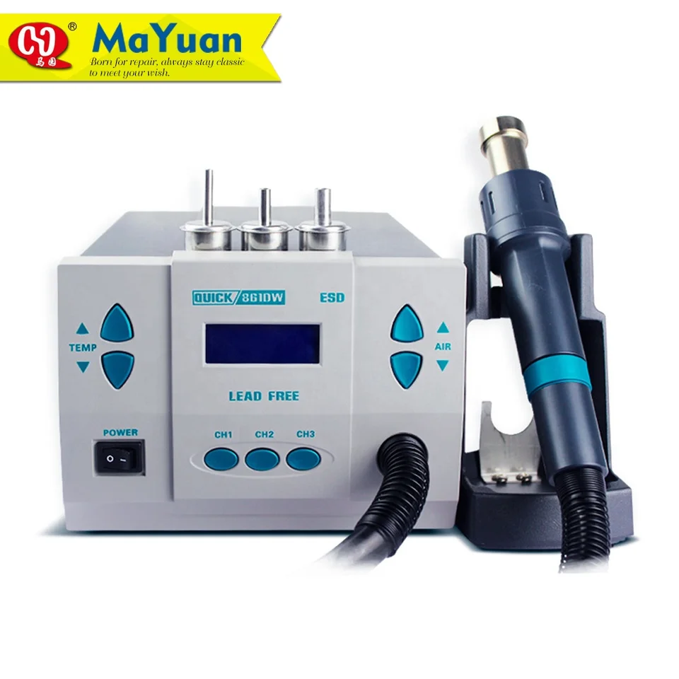 Quick 861DW Digital Display Display Hot Air Gun Rework Station 1000W