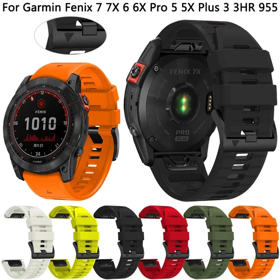 QuickFit 22/26MM Smart Watch for Garmin Epix Gen 2 Silikónový remienok na zápästie pre Fenix ​​6 6x Pro 7 7x 5 5x Plus Epix Pro Bracelet Band Band