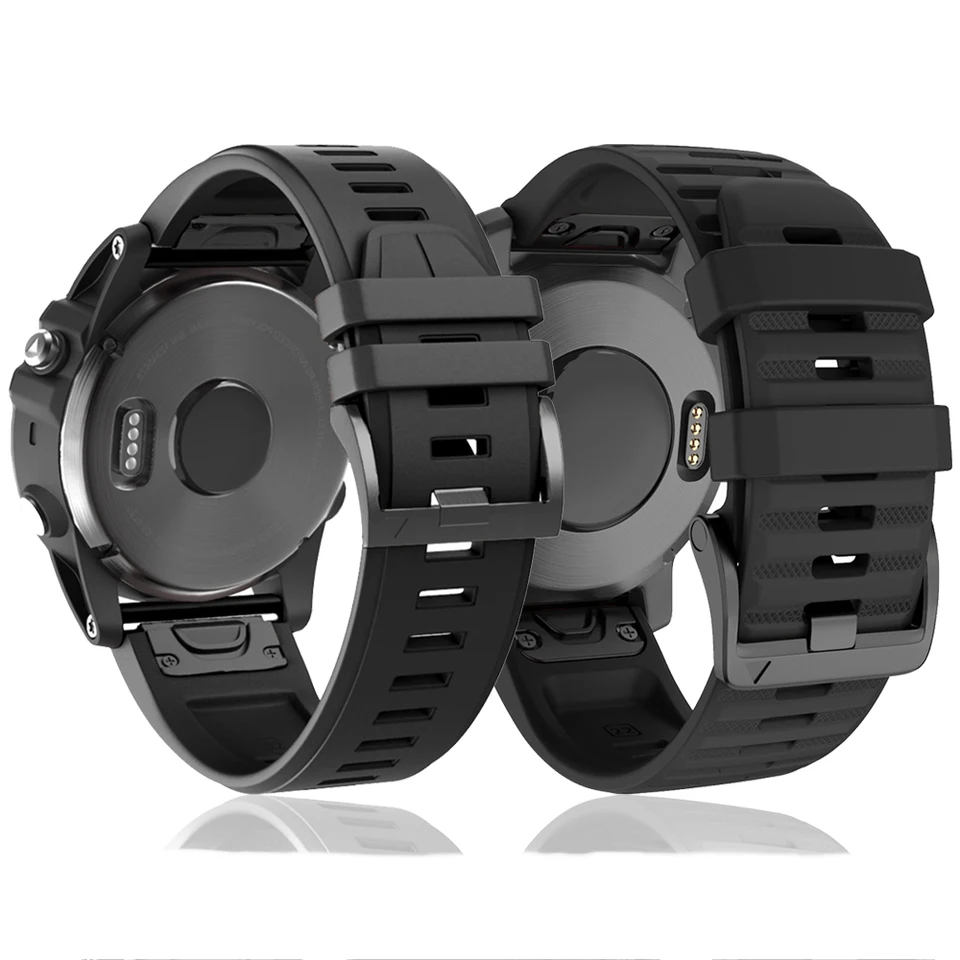 QuickFit 22 mm 26mm Silikónový popruh pre Garmin Fenix ​​8 E 7X 7 Pro Solar/6x 6/Epix/Forerunner 965 955/Inštink 2x/Tactix WatchBands