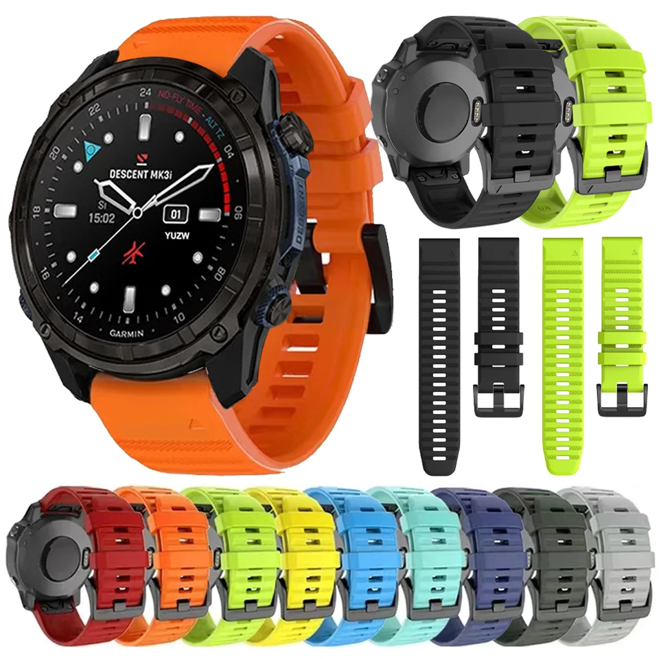 QuickFit 26 mm 22mm hodinky remienok pre Garmin Epix Pro 51 47 mm/epix gen2/enduro 3/zostup MK3i MK2i/Marq 2 Sport Silikone Watch Band Band