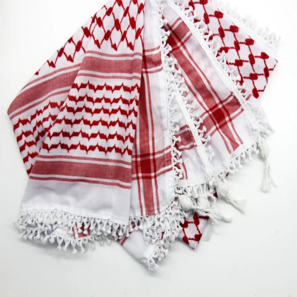 Qutdoor Activity Tourism Camping Plettedtassel Scarf Arab Shemagh Keffiyeh Scarfcssscarf Desert Havus Bandanas Masculina