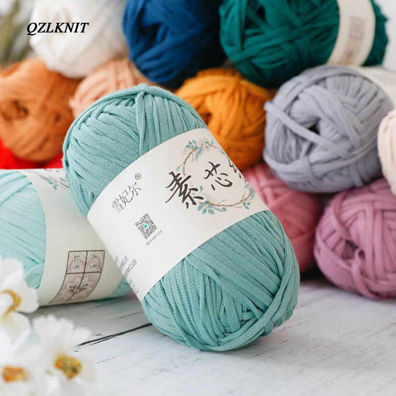 Qzlknit 200g/guľa Plochá stuha