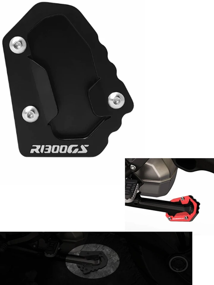 R 1300GS 2023-2024 pre BMW R1300GS Adventure Adv Motorcycle CNC Kickstand Side Stand Extension Egrerger Plate Pad