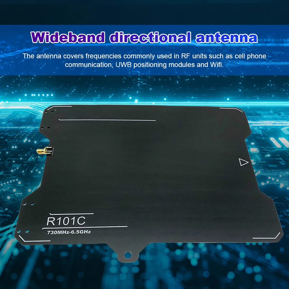 R101C ADS-B UWB širokopásmový smerová anténa 730 MHz-6,5 GHz ADS-B UWB anténa 23x22.5cm pre prijímanie prenosu rádiového signálu