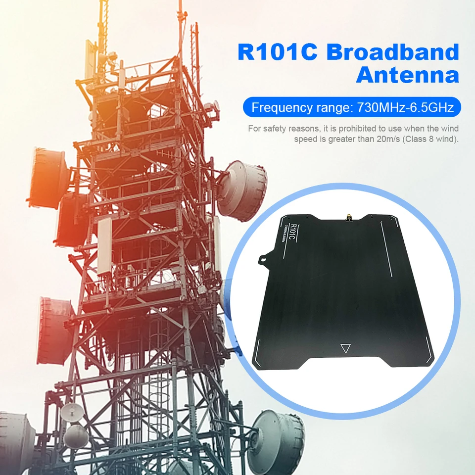 R101C ADS-B UWB širokopásmový smerová anténa 730 MHz-6,5 GHz ADS-B anténa 7DBI pre prijímanie prenosu rádiového signálu pre vysielanie rádiového signálu