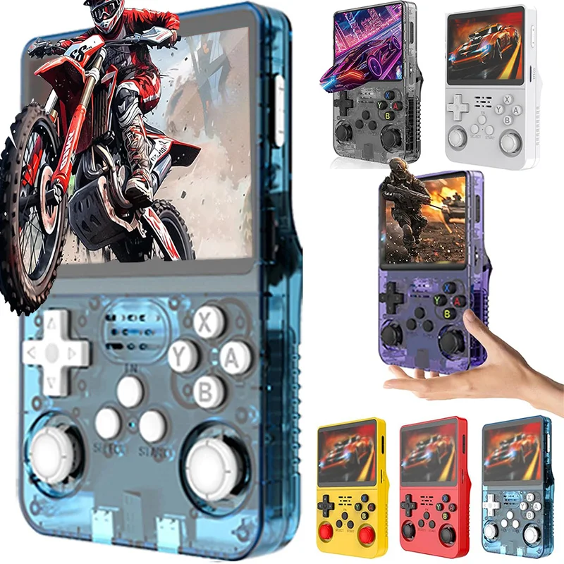 R36S Classic Retro Gaming Console so systémom Arkos System Videohry pre prenosnú ručnú hernú konzolu Detský darček 3,5 palca