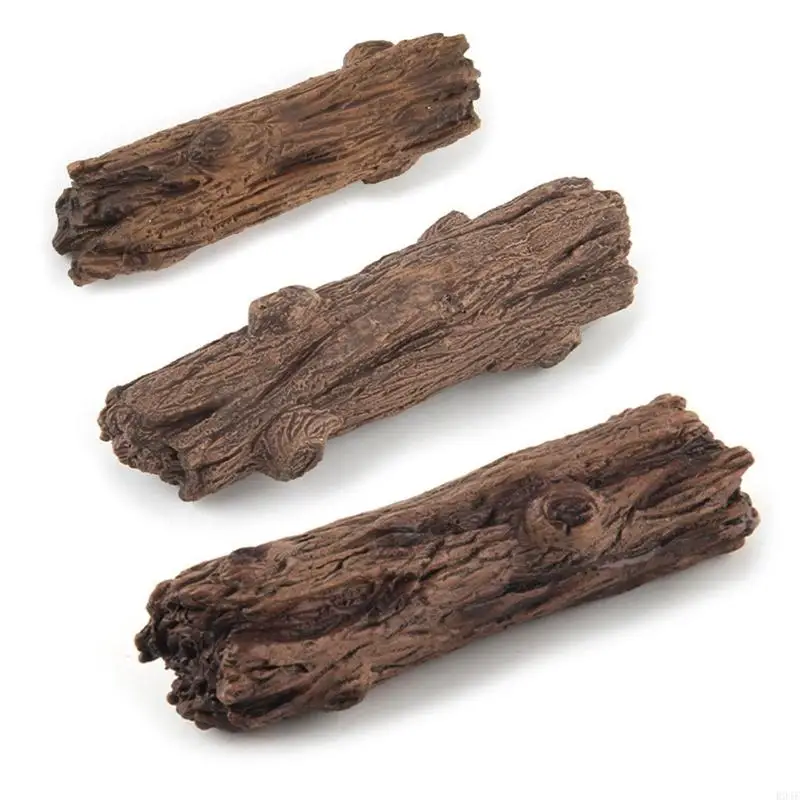 R9JF Small Aquarium Ornament Stump Trunk Log Fish Ryby pre dekoráciu nádrže Betta Fish Skryť