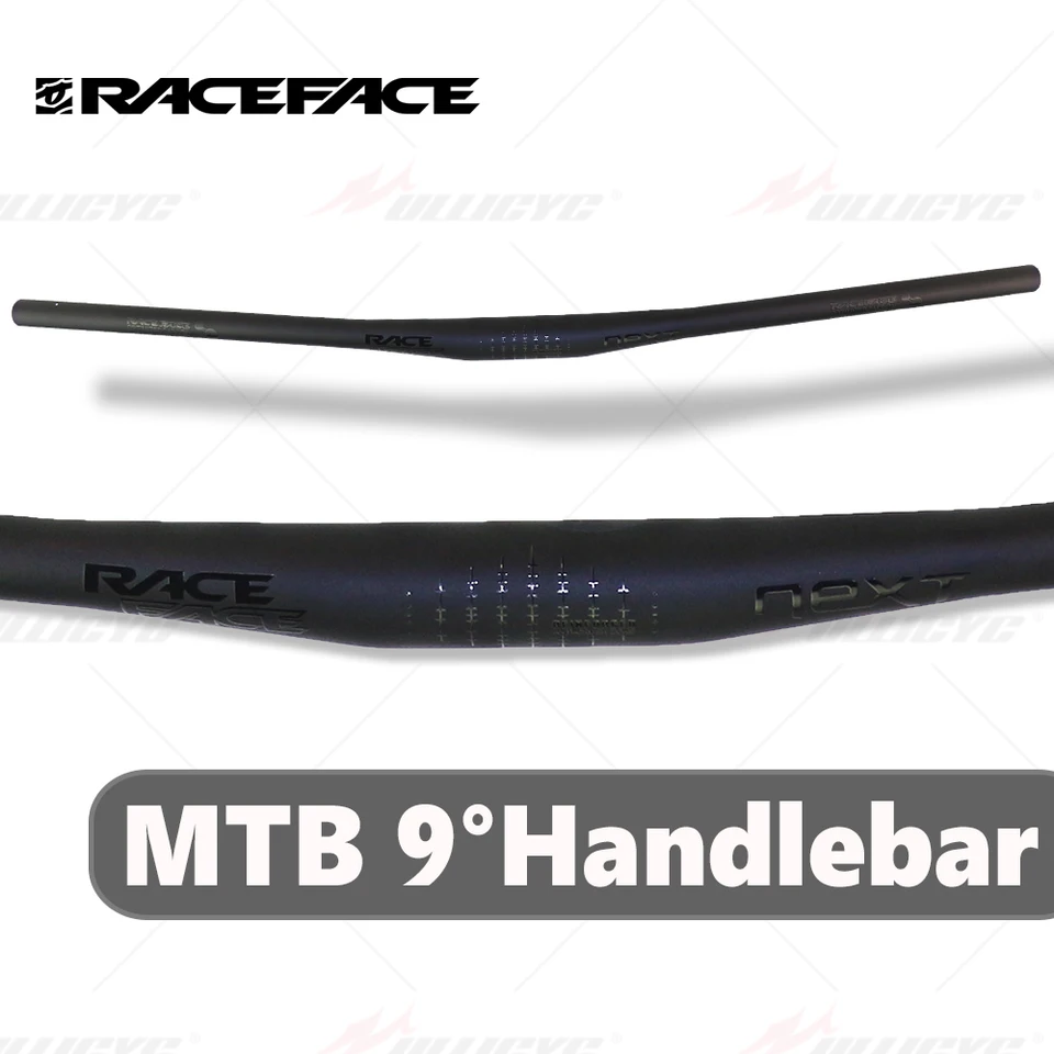 Raceface Next Matte Black MTB 9Degree Full Carbon Mountain Bike Riadič 31,8 mmx680-760 mm bicyklových dielov