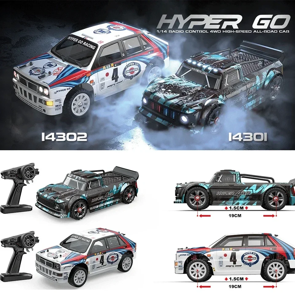 Racing 14301 14302 RC CAR HYPER HYPER CONTROL HIGNE OFF-ROAD CAR 1/14