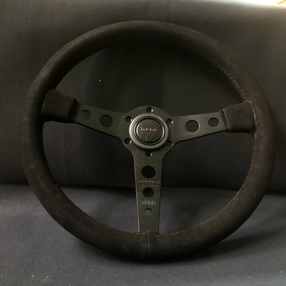 Racing 14inch Momo Prototipo volant Car Car JDM Drift Suede Leather Momo volant volantes pre VW Honda Toyota BMW