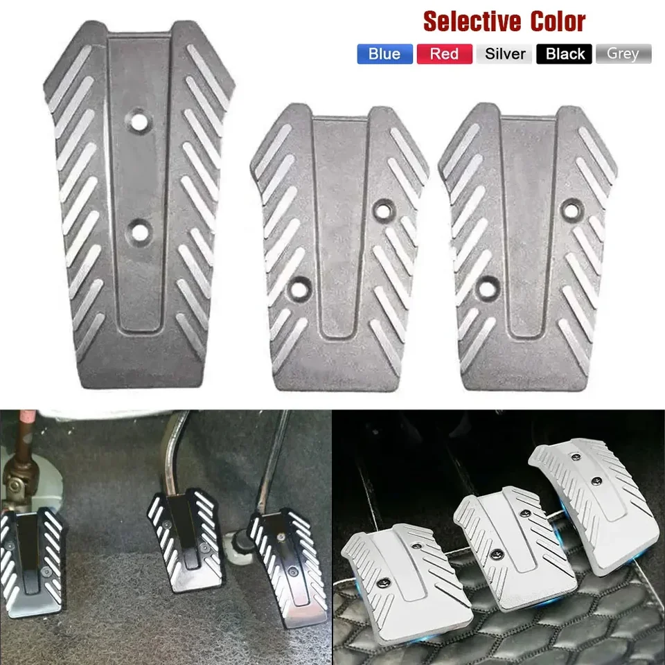 Racing Manual Pedals Foot Brzdum Pedal podložka hliníka nekĺzavá univerzálna auto automatická škrtiaca škrtiaca klap