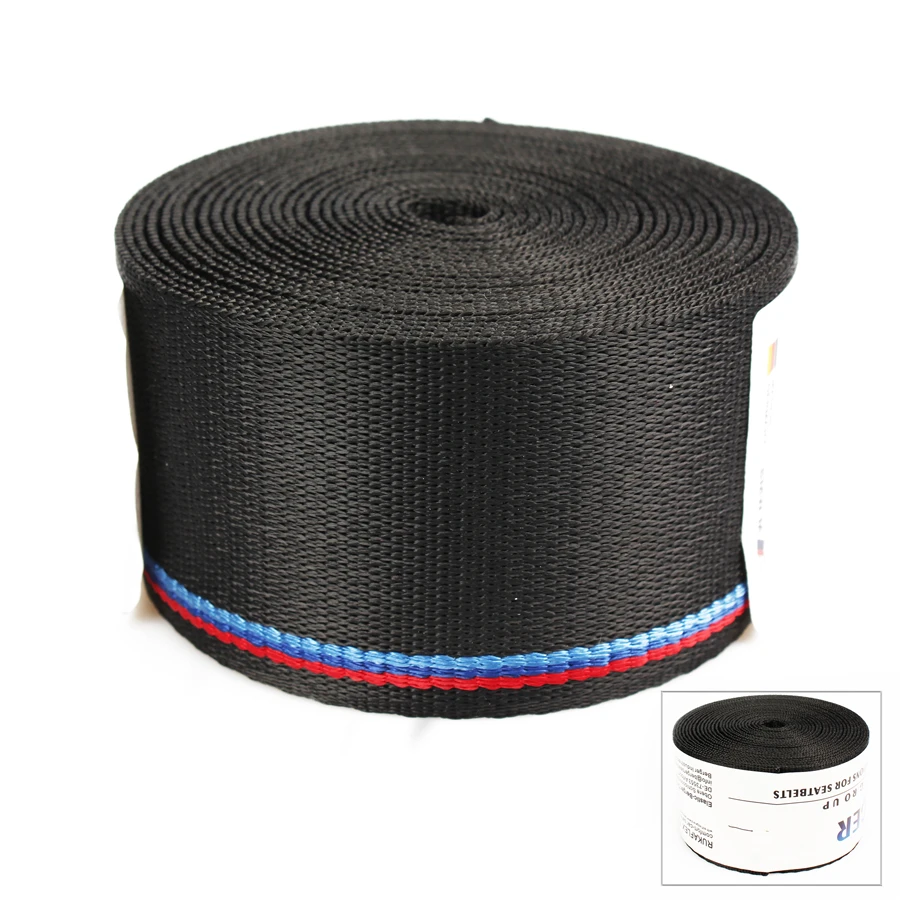 Racing postroj Ribbon Automatické bezpečnosť Webbing modré červené prúžky autosedačky pre BMW E46 E90 E36 F10