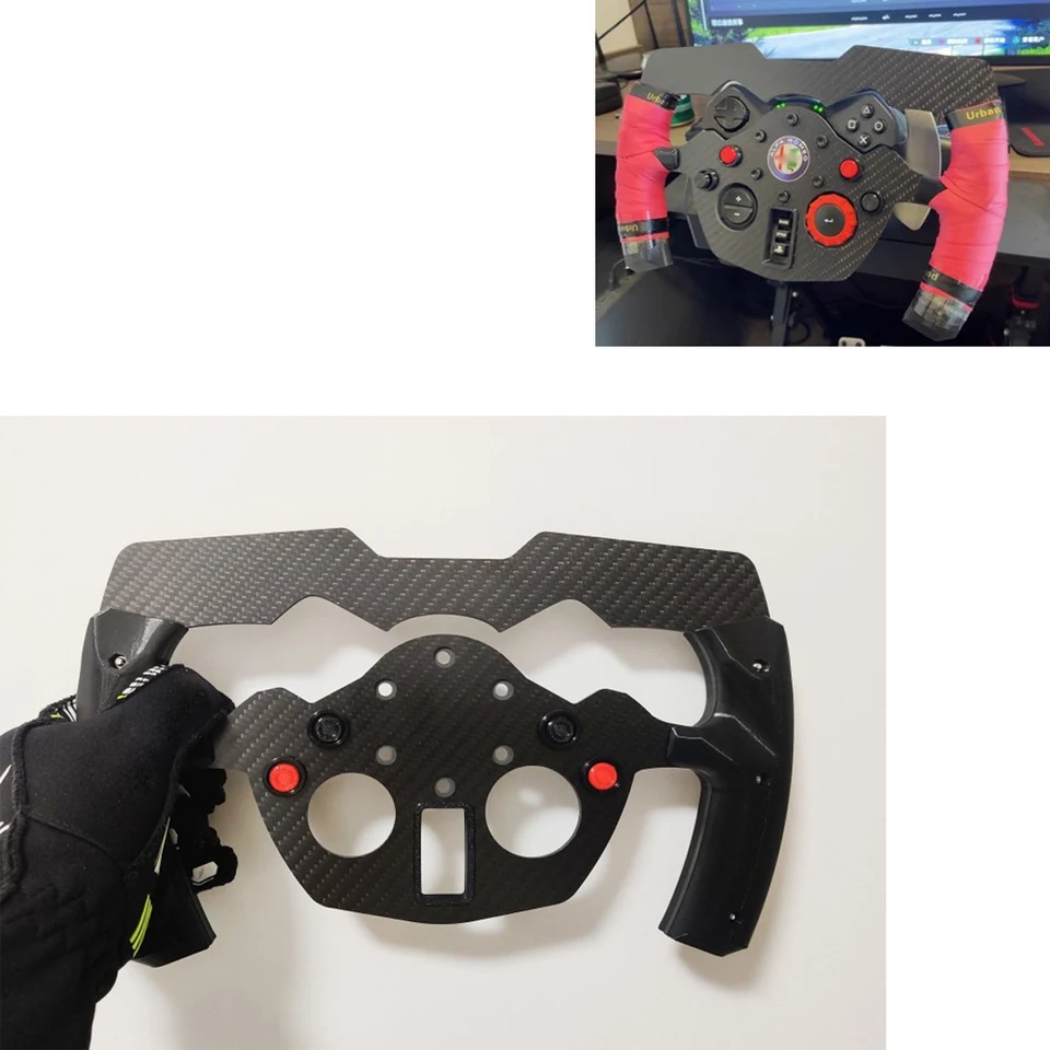 Racing Simulation Game DIY REPTITING volant pre logitech G29 G923to F1 GT volant Skutočné uhlíkové vlákno