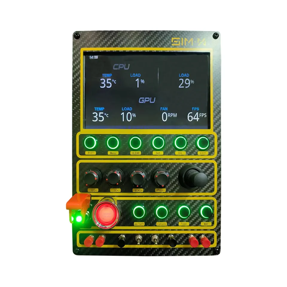 Racing Simulator Central Box RGB Dazzle Color Instrument Control box pre logitech ťah pre simid simagic fanatec